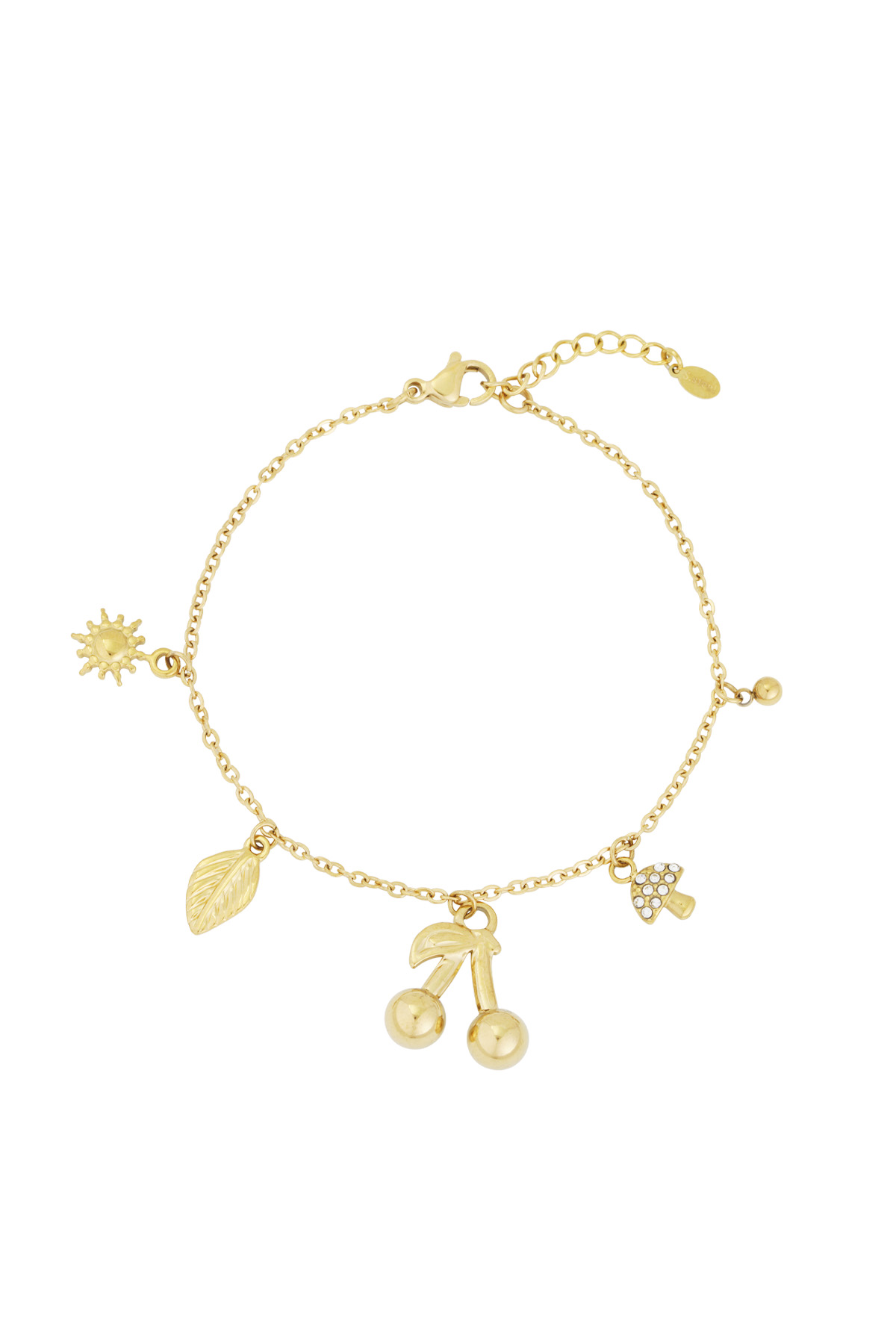 Cherry bliss bracelet - Gold color 