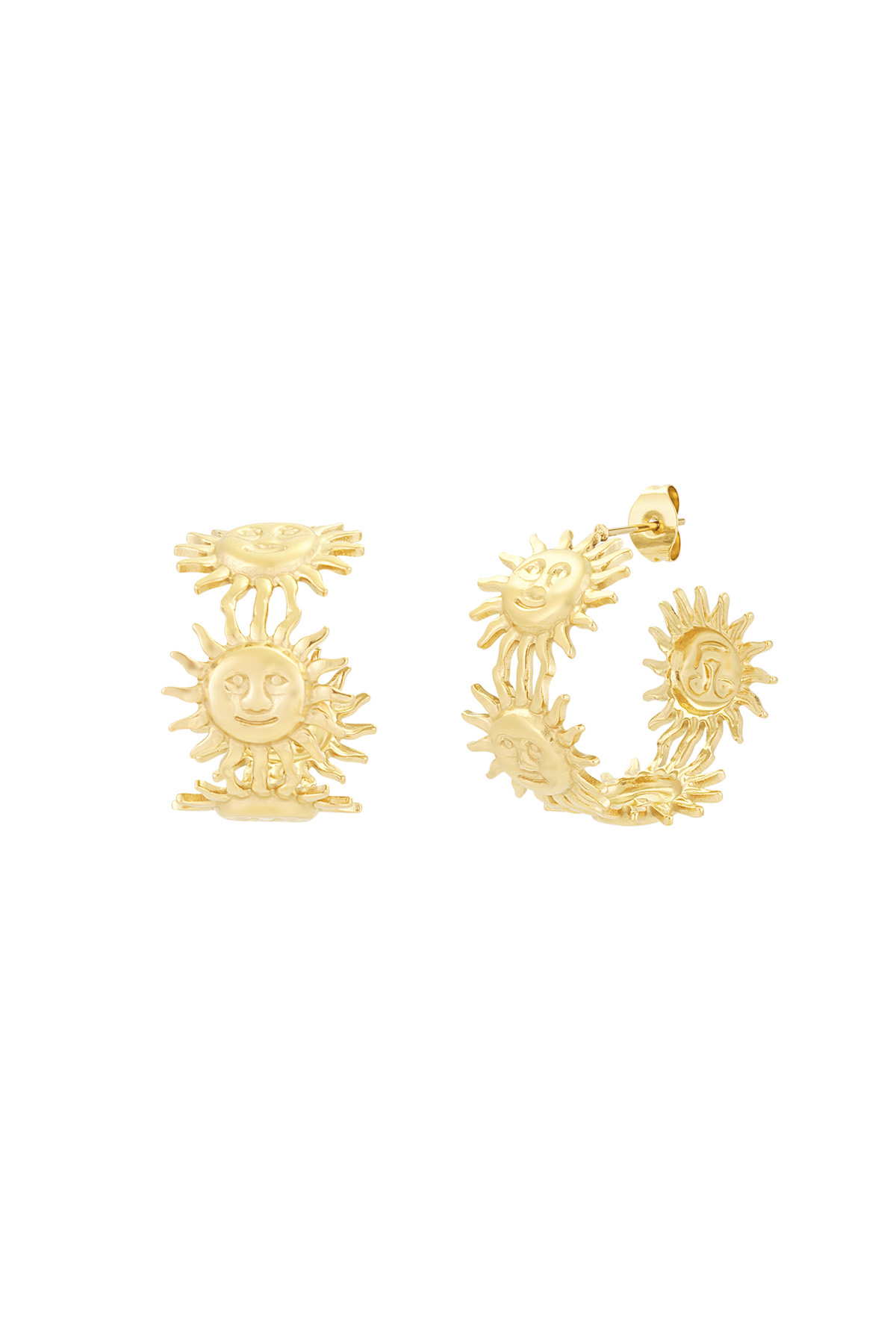 Pendientes rayos dorados - Color oro h5 