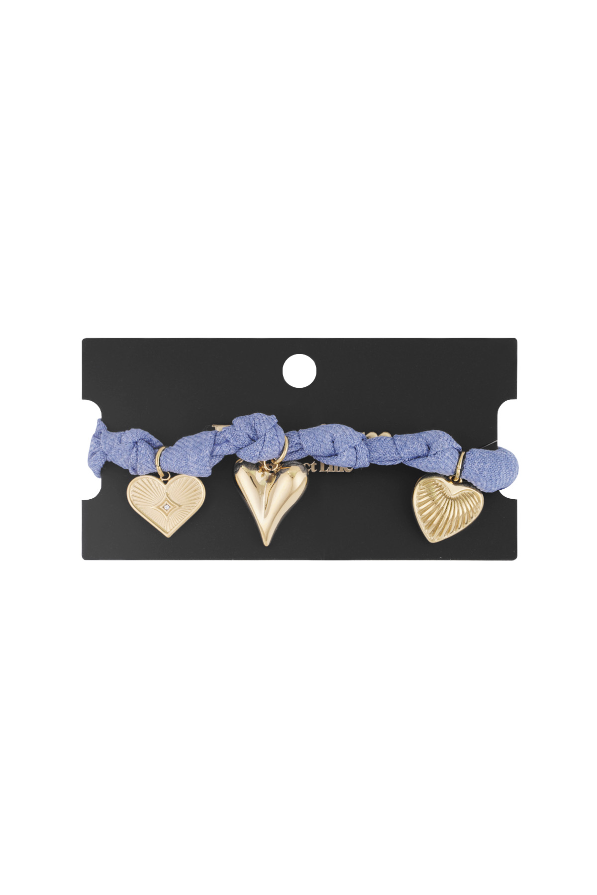 Bracelet color bliss heart - Blue gold color h5 Picture3