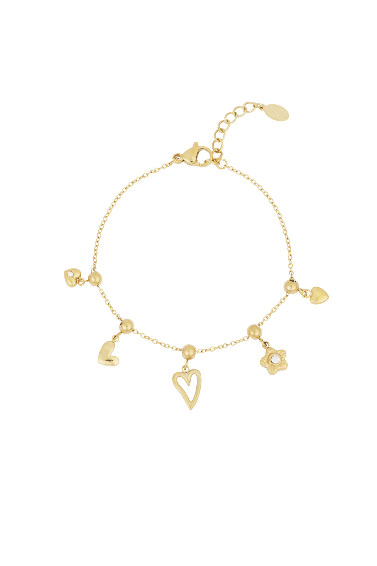 Adore Charms Armband - Goldfarben h5 