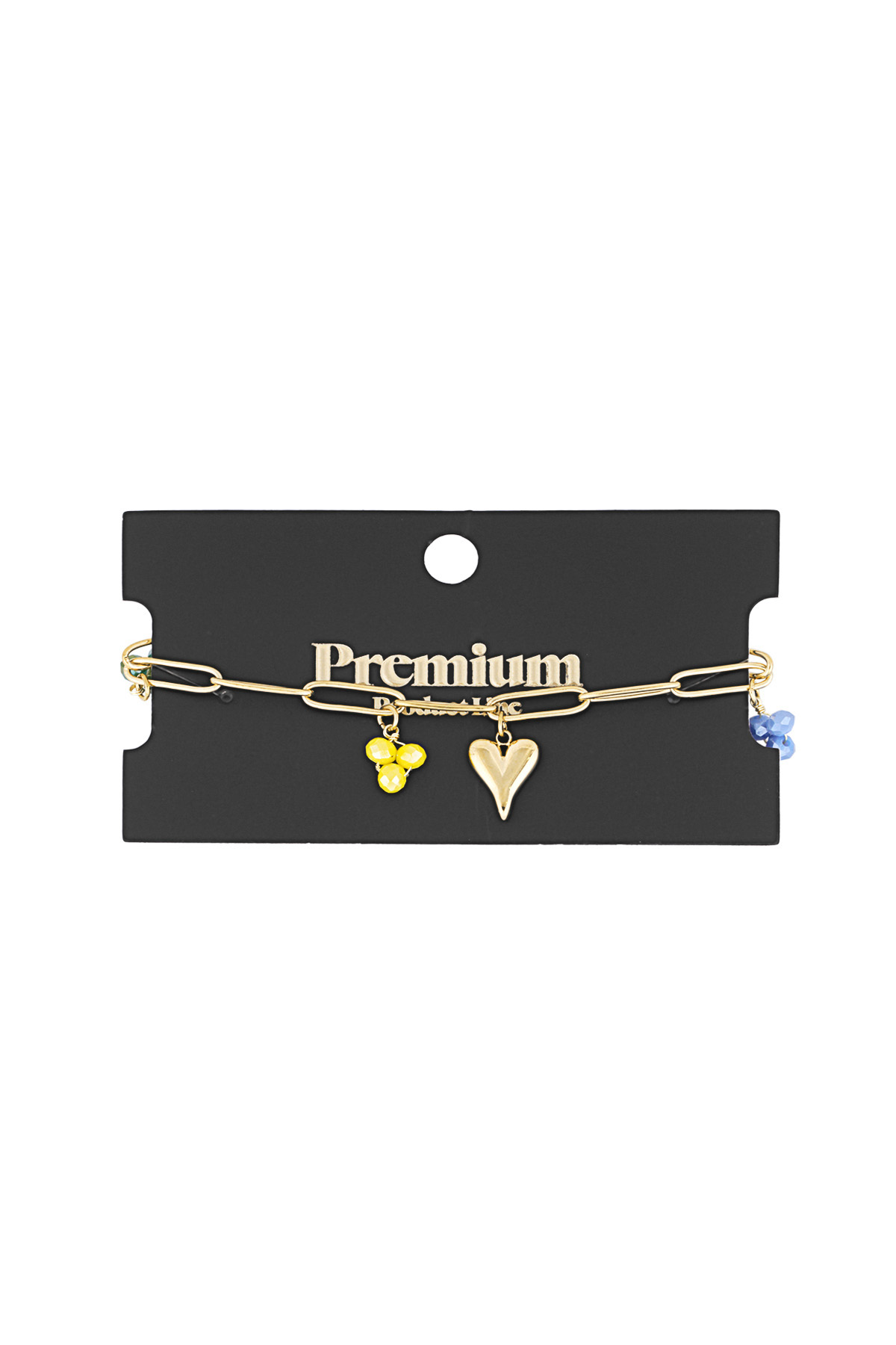 Charm bracelet primary love - Gold color h5 Picture2