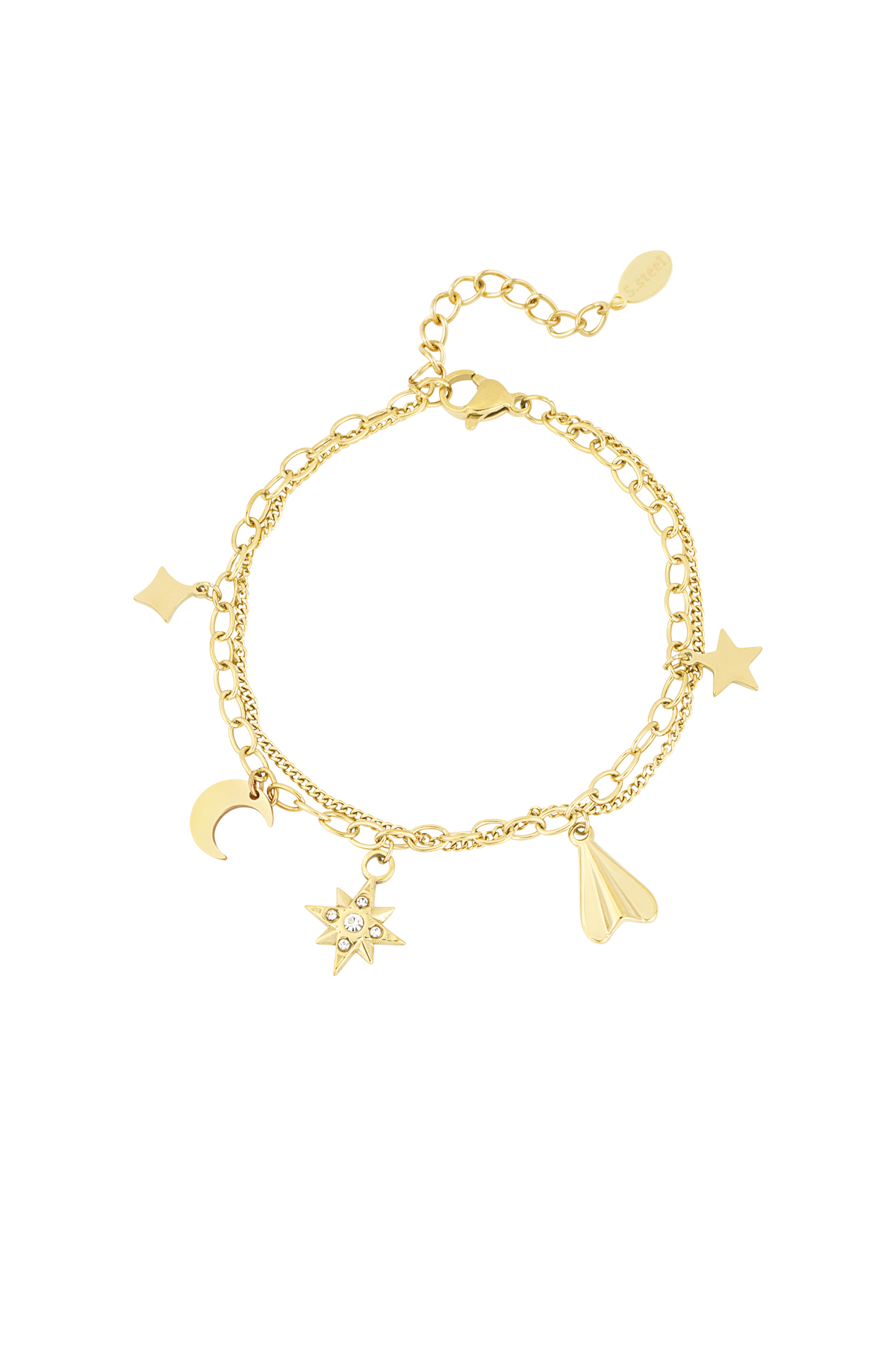 Charm-Armband himmlischer Farbton - Goldfarbe