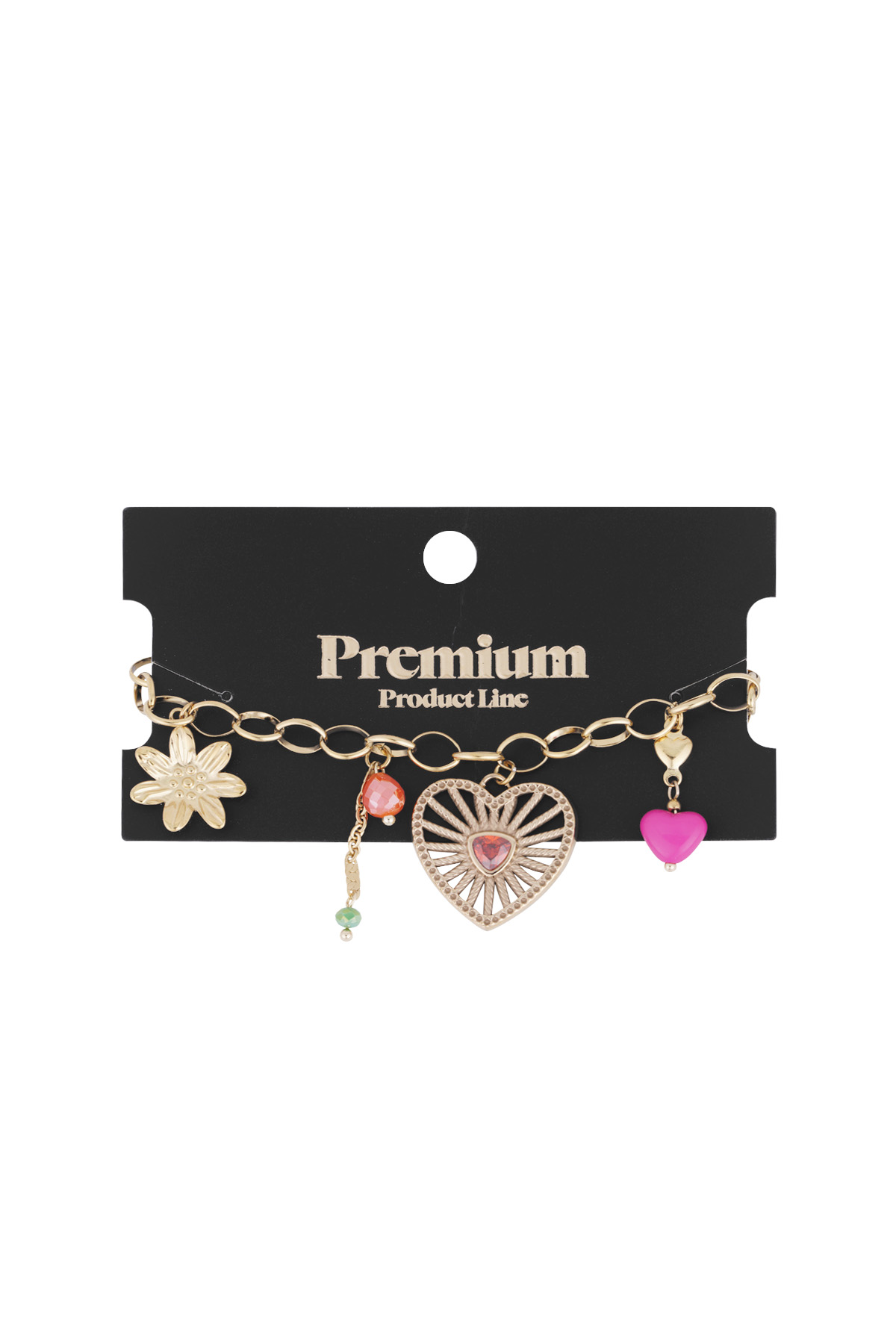 Charming Charms bracelet - gold color h5 Picture2