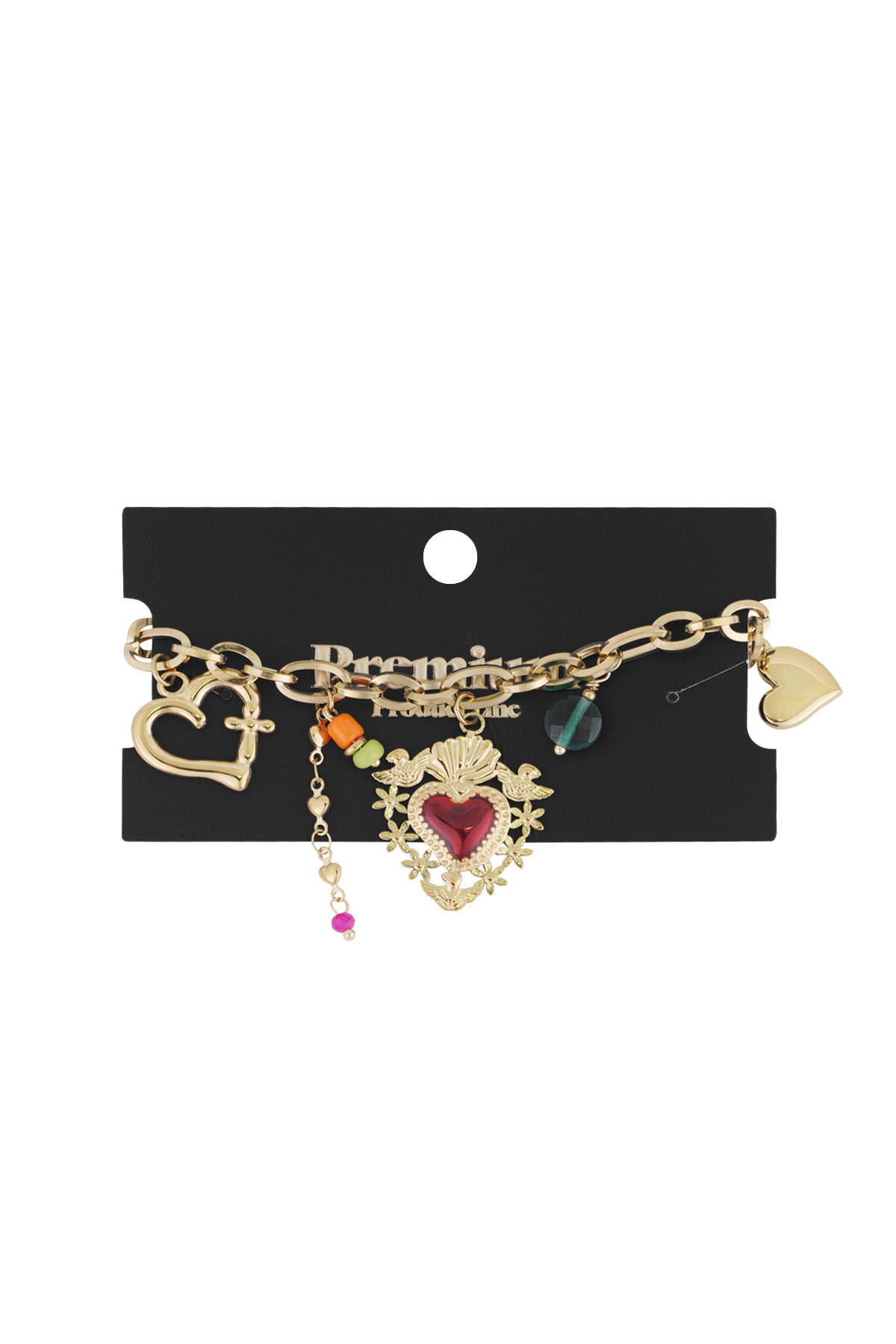 Charm-Armband Milagros Herz - Goldfarbe h5 Bild2