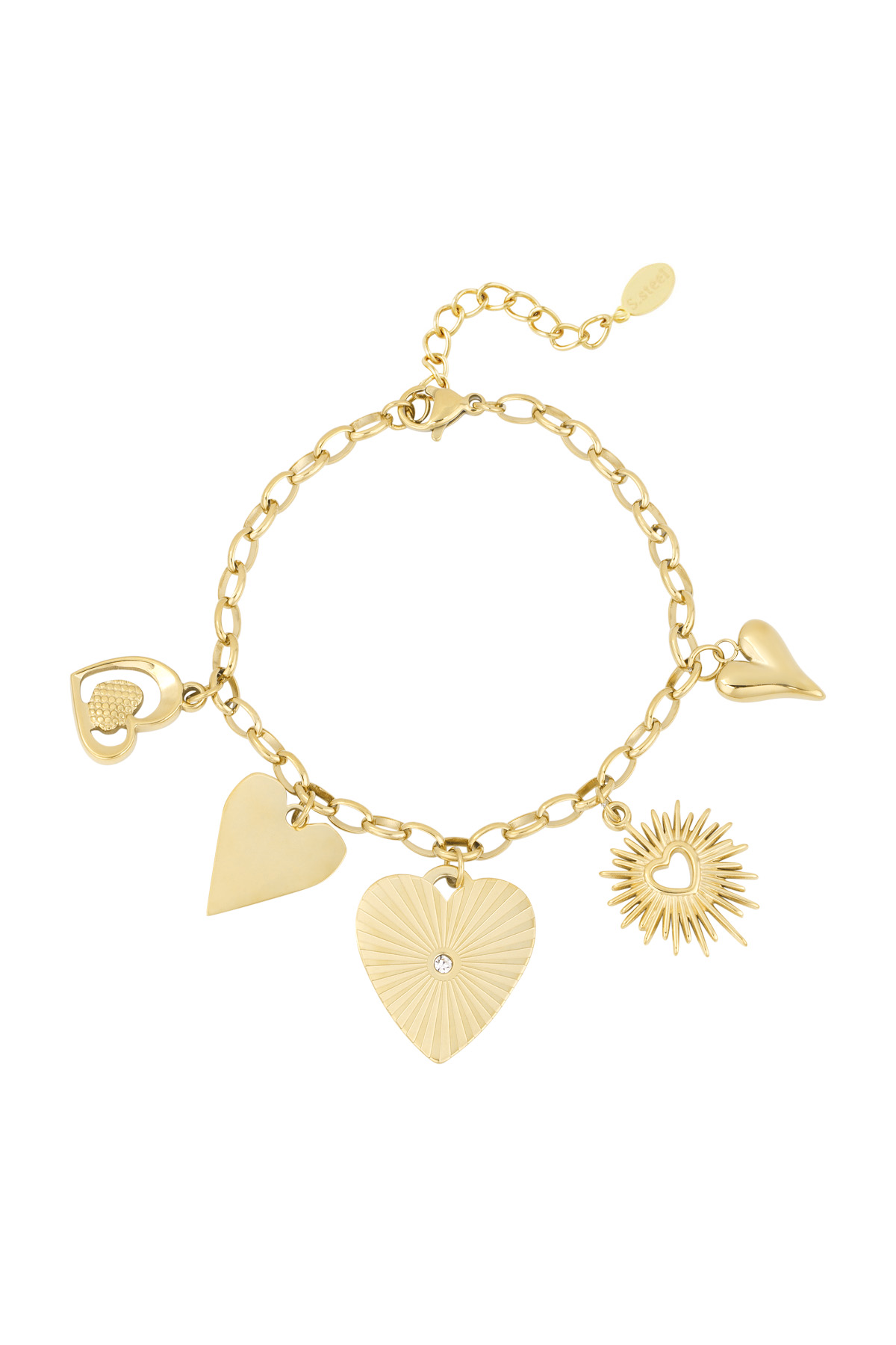 Loving links bracelet - Gold color h5 