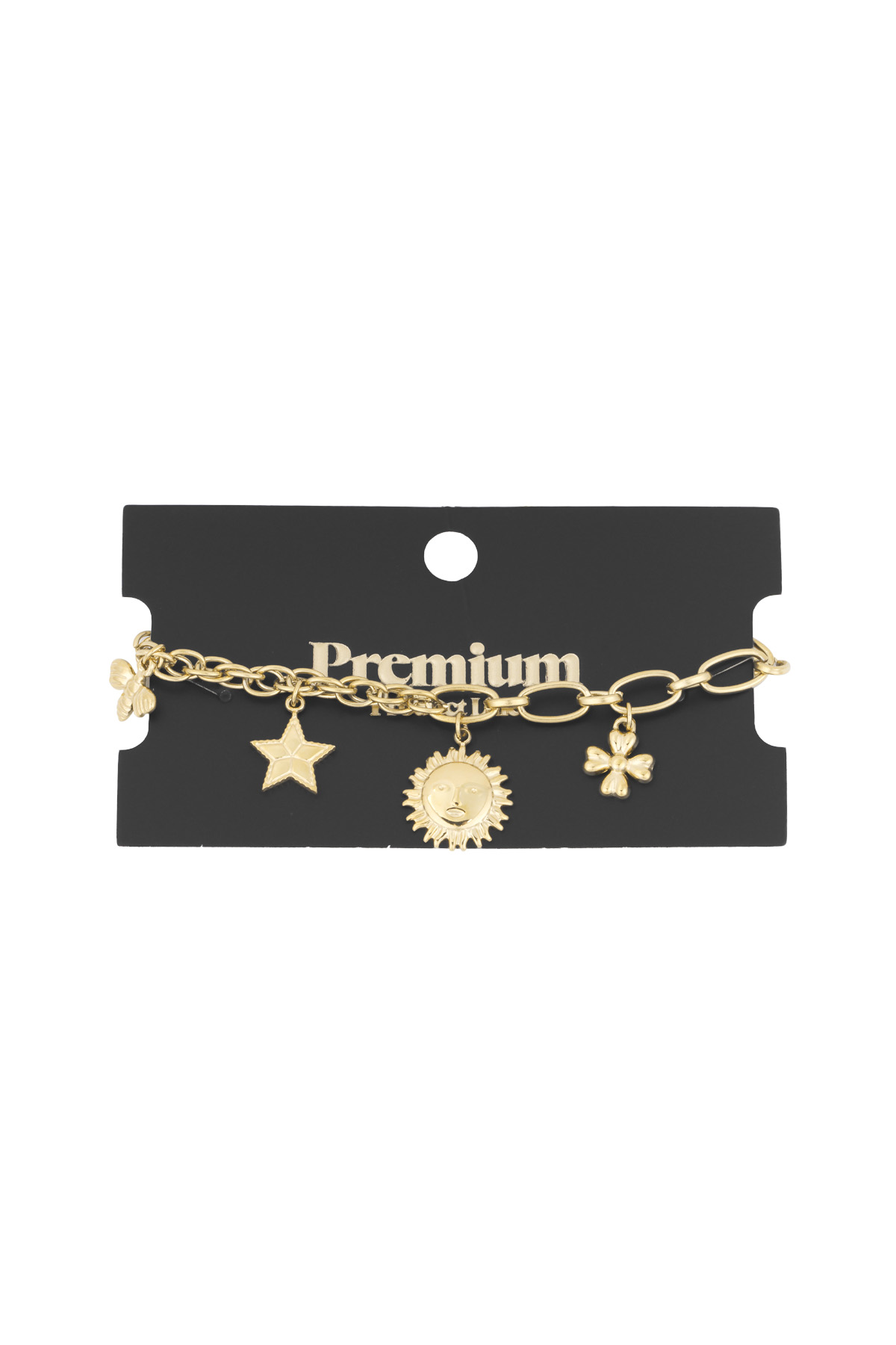 Celestial charms bracelet - Gold color h5 Picture2