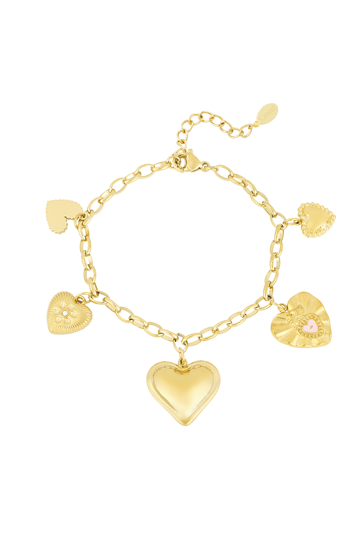 Heart's desire bracelet - Gold color h5 