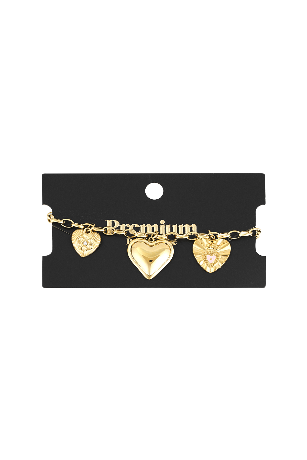 Heart's desire bracelet - Gold color