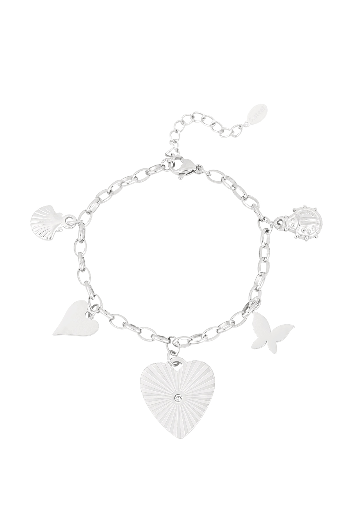 Love's embrace bracelet - Silver color h5 