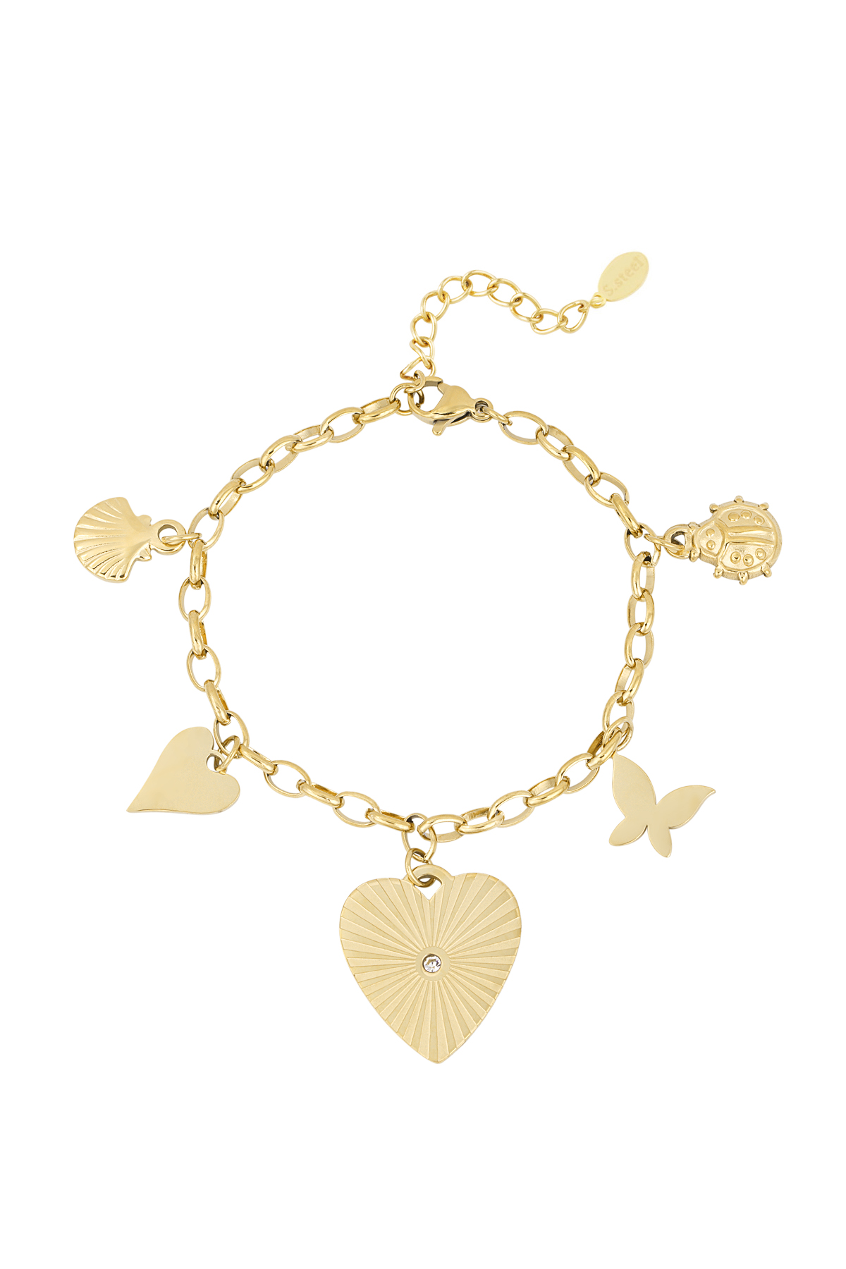 Love's embrace bracelet - Gold color h5 