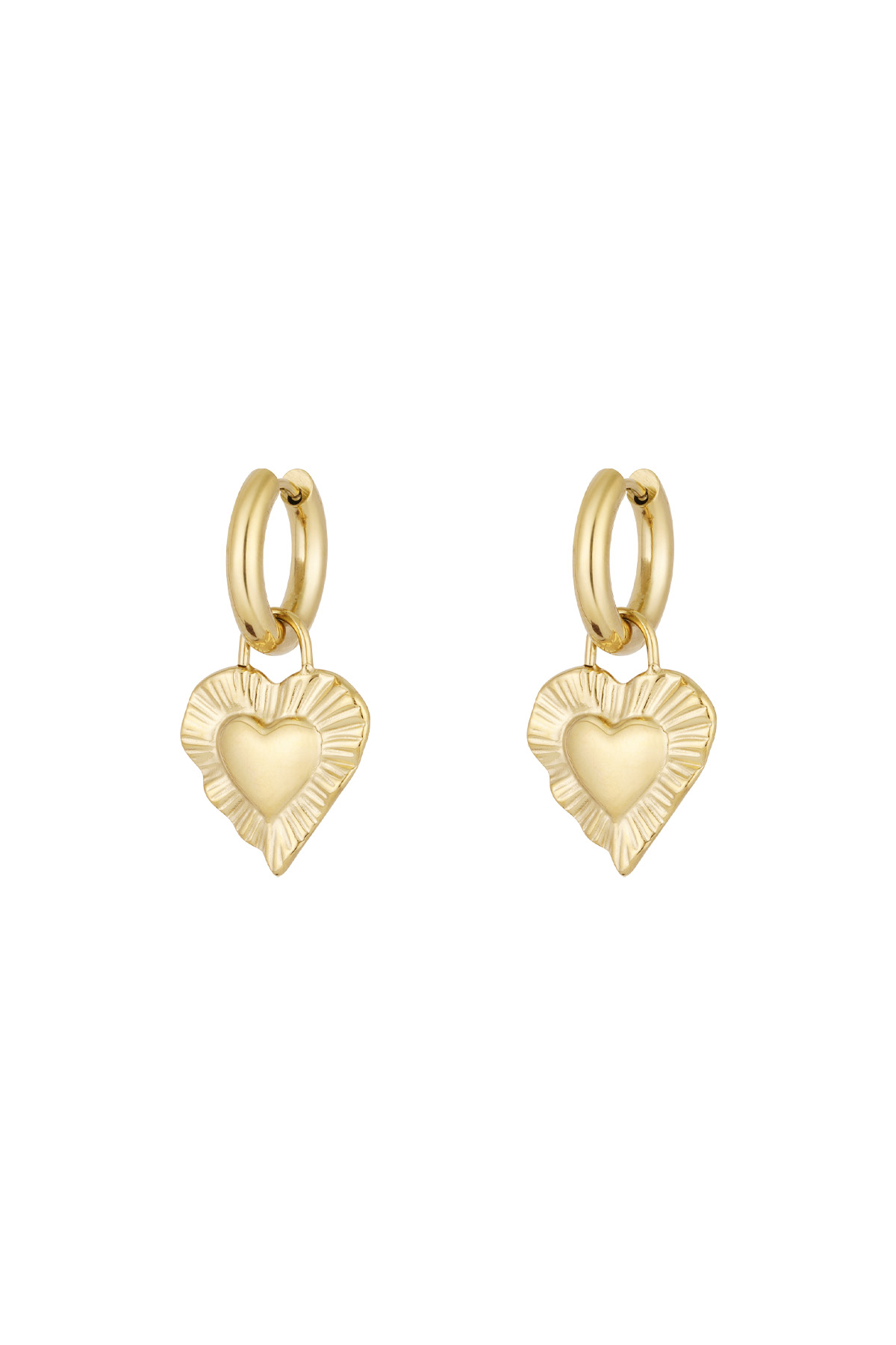 Earring give me love - Gold color  h5 