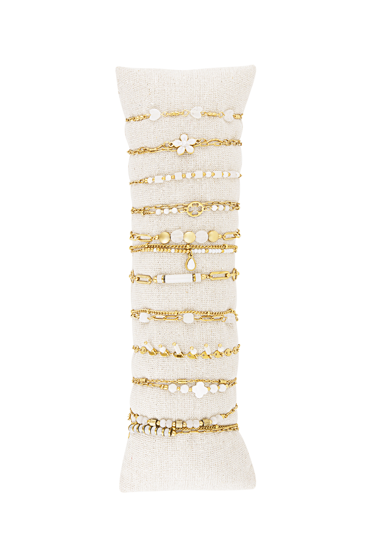 Conjunto de pulseras de tobillo para bebé de playa - Color oro blanco h5 