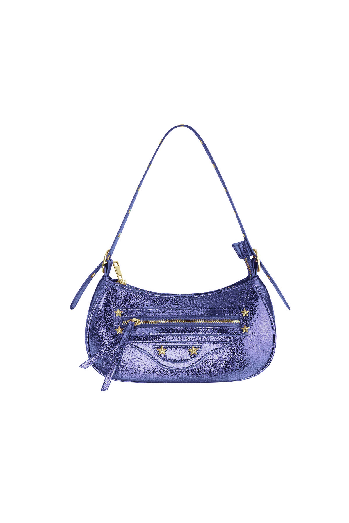 Metallic handbag Purple PU h5 