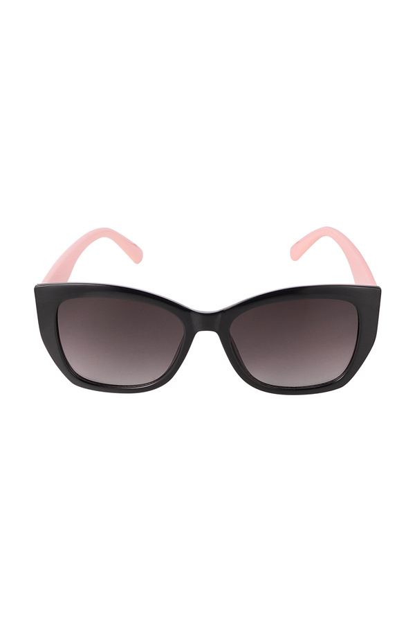 Basic-Sonnenbrille - pink/schwarz