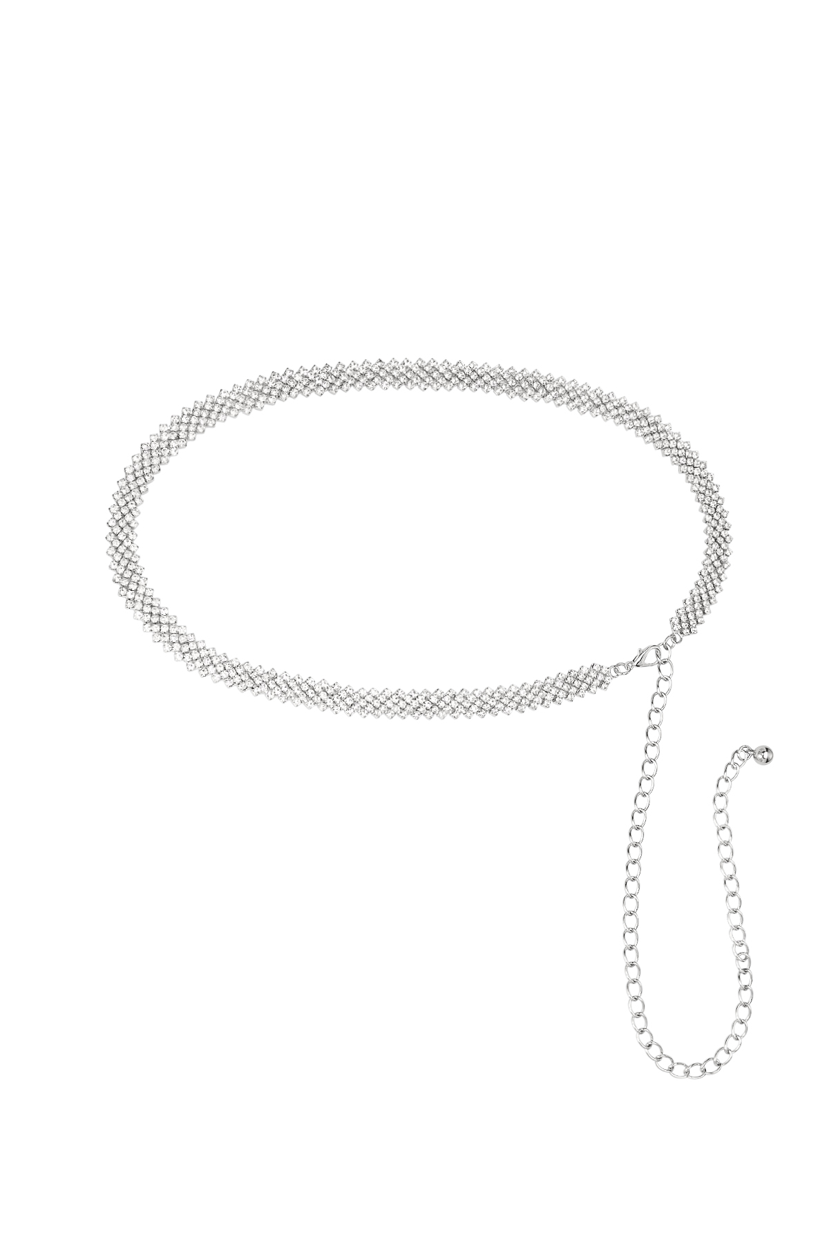 Belly chain motif - silver Metal