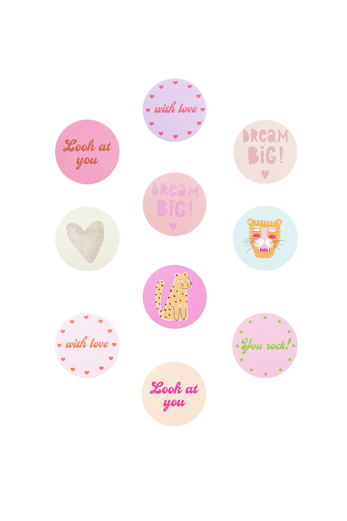 Sticker with love lilac pink Picture2