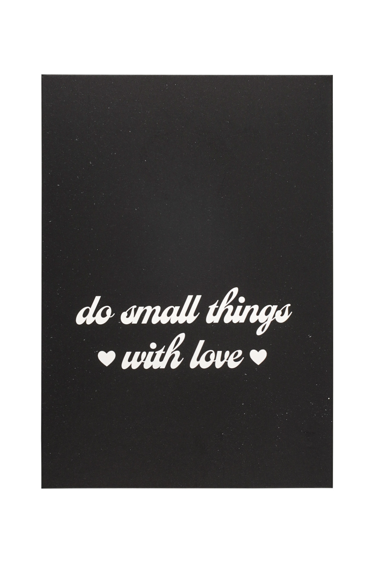 Greeting card do things with love black