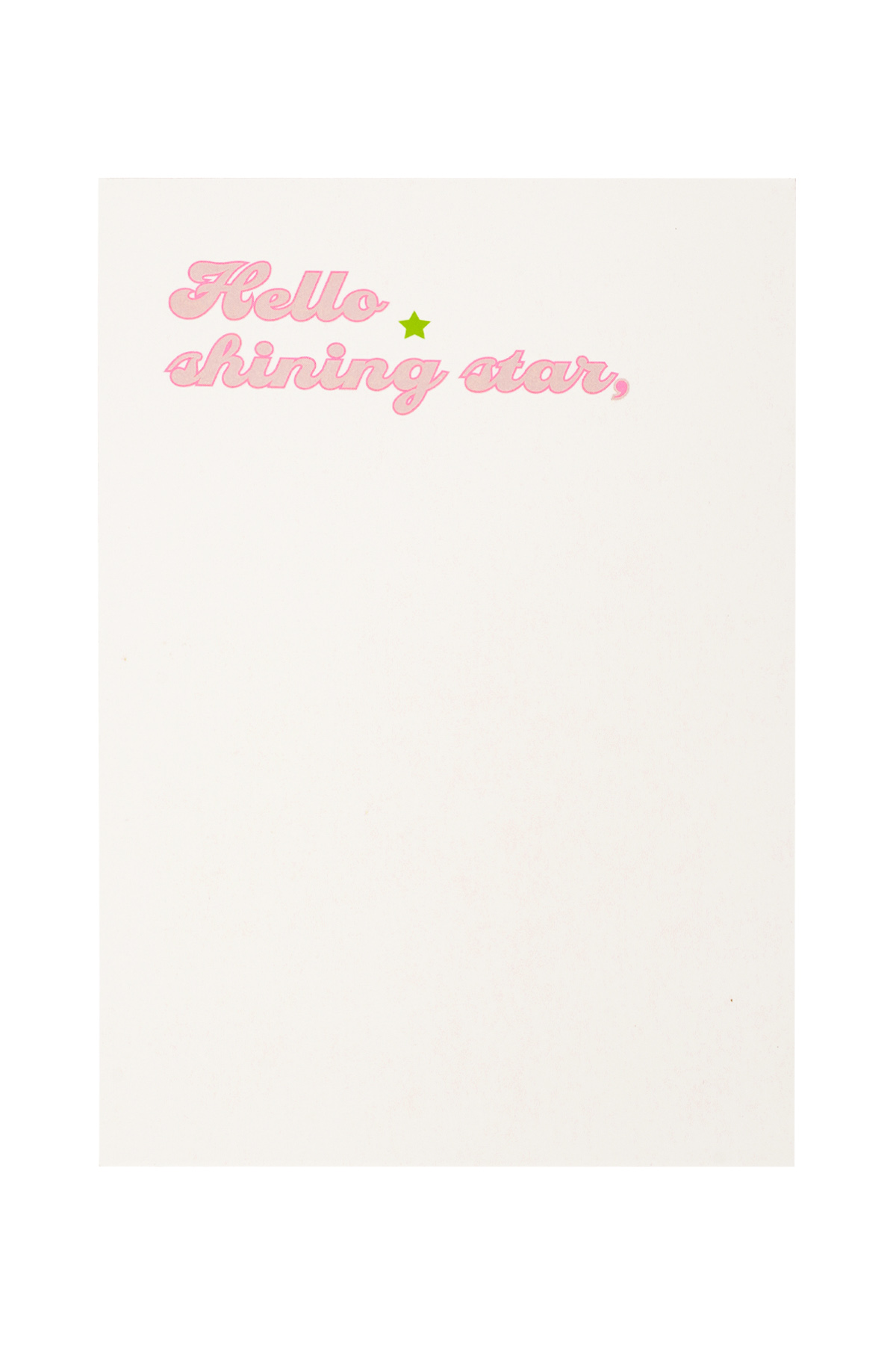 Greeting card you are a star pink Picture2