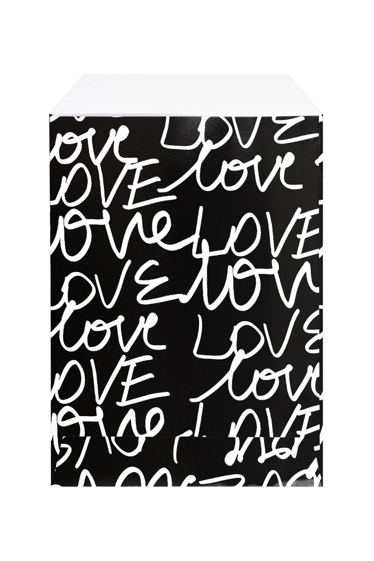 Jewelery envelope love print black