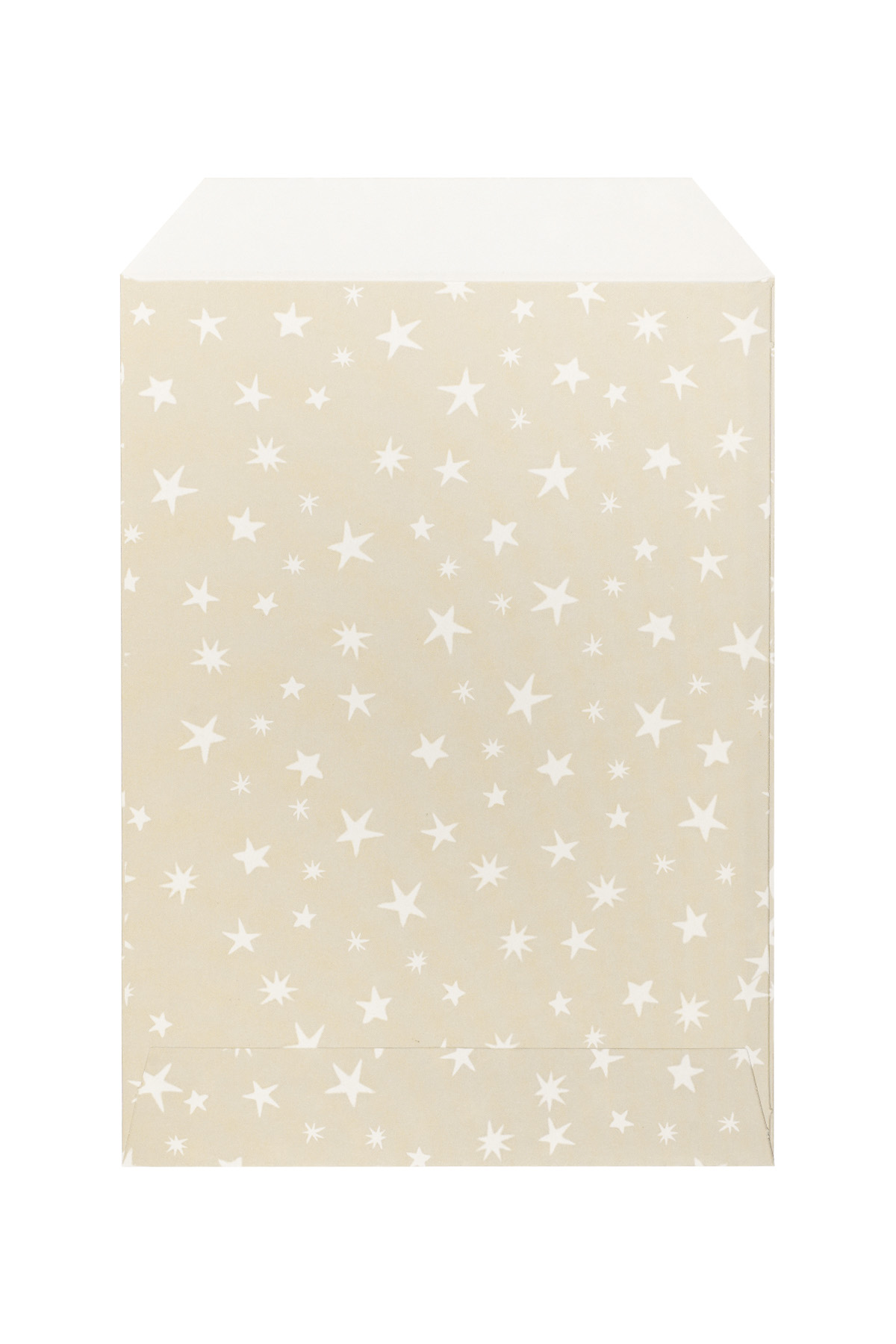 Jewelery envelope beige with white stars