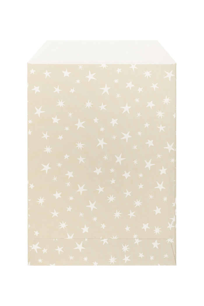 Jewelery envelope beige with white stars Picture2