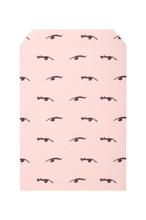 Schmuckumschlag Augen rosa h5 