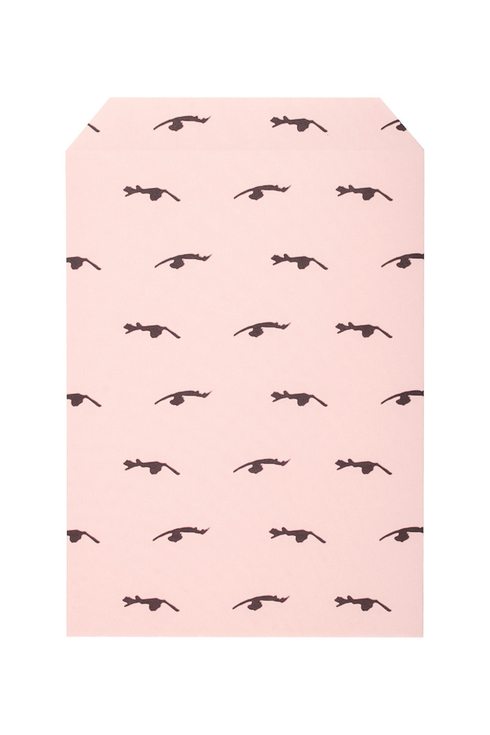 Sieradenenvelop ogen roze 