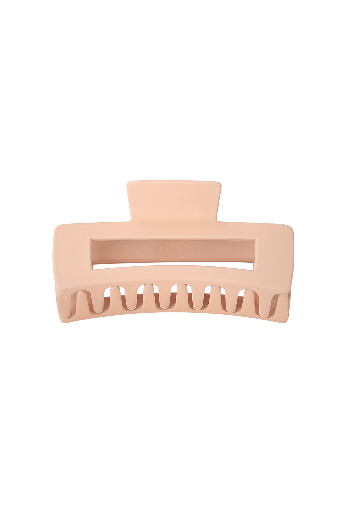 Hair clip rectangle - pink Plastic