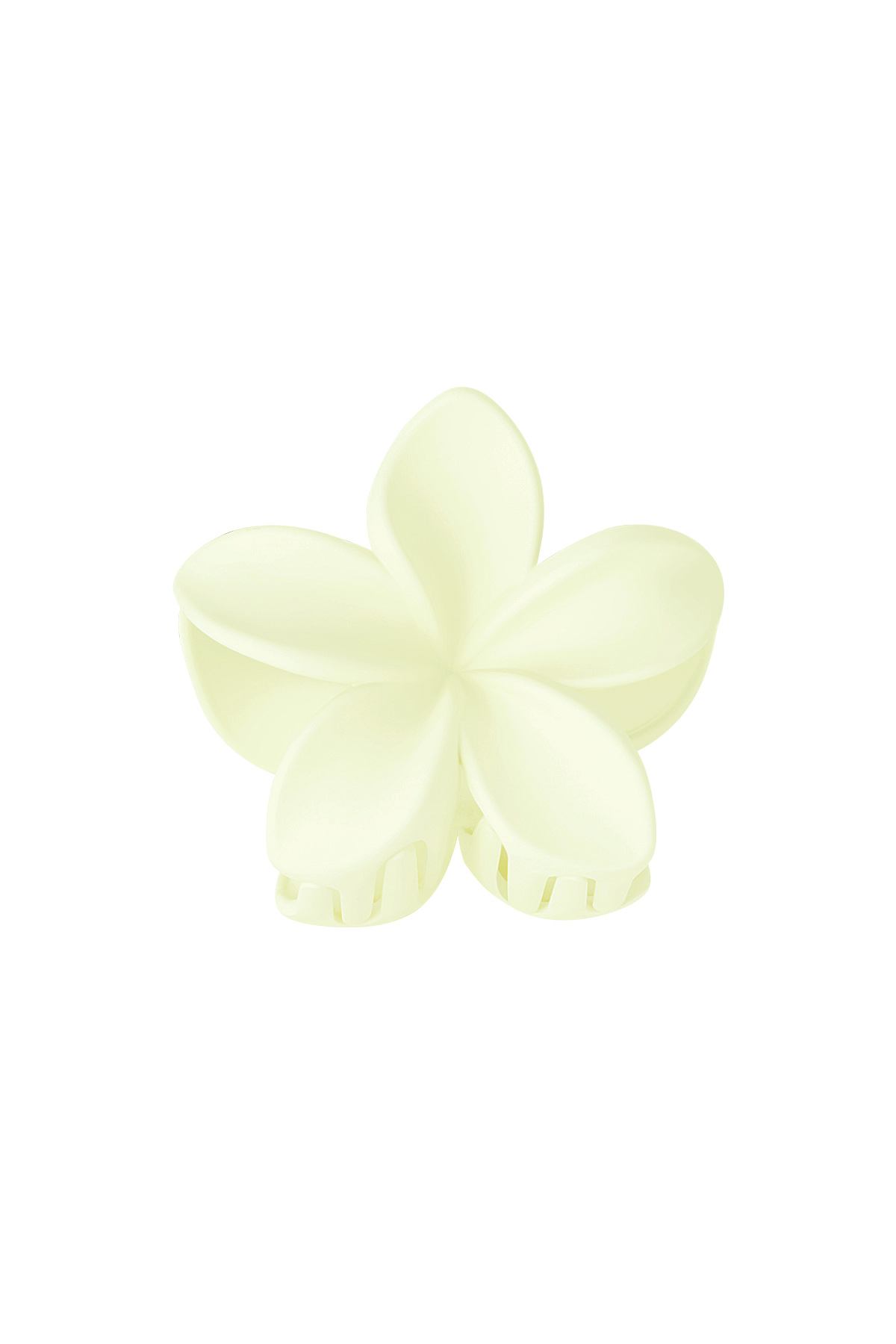 Horquilla flor - crema Plástico