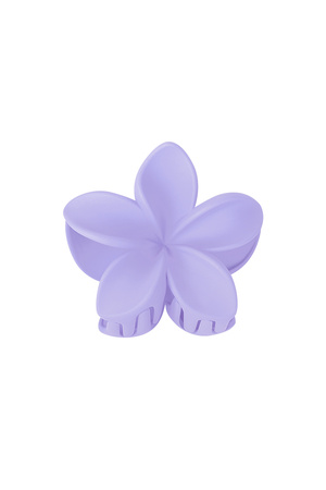 Hair clip flower - purple Plastic h5 