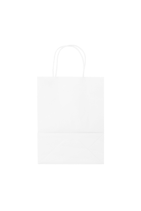 Bags plain 50 pieces small - white Paper
