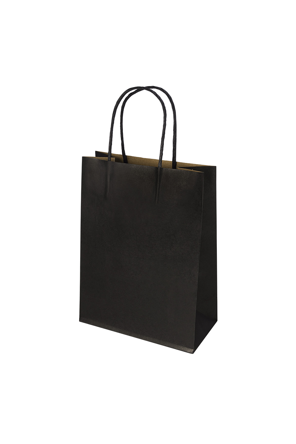 Bags plain 50 pieces small - black Paper