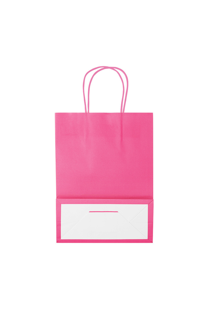 Bags plain 50 pieces small - fuchsia Paper Picture2