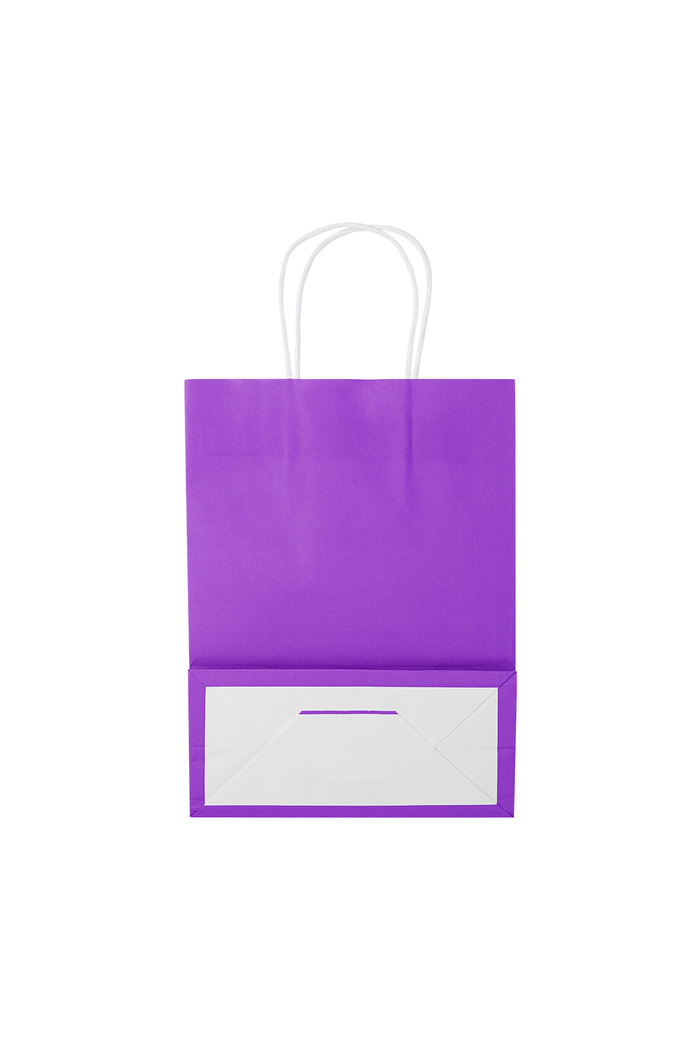 Bags plain 50 pieces small - purple Paper Picture2