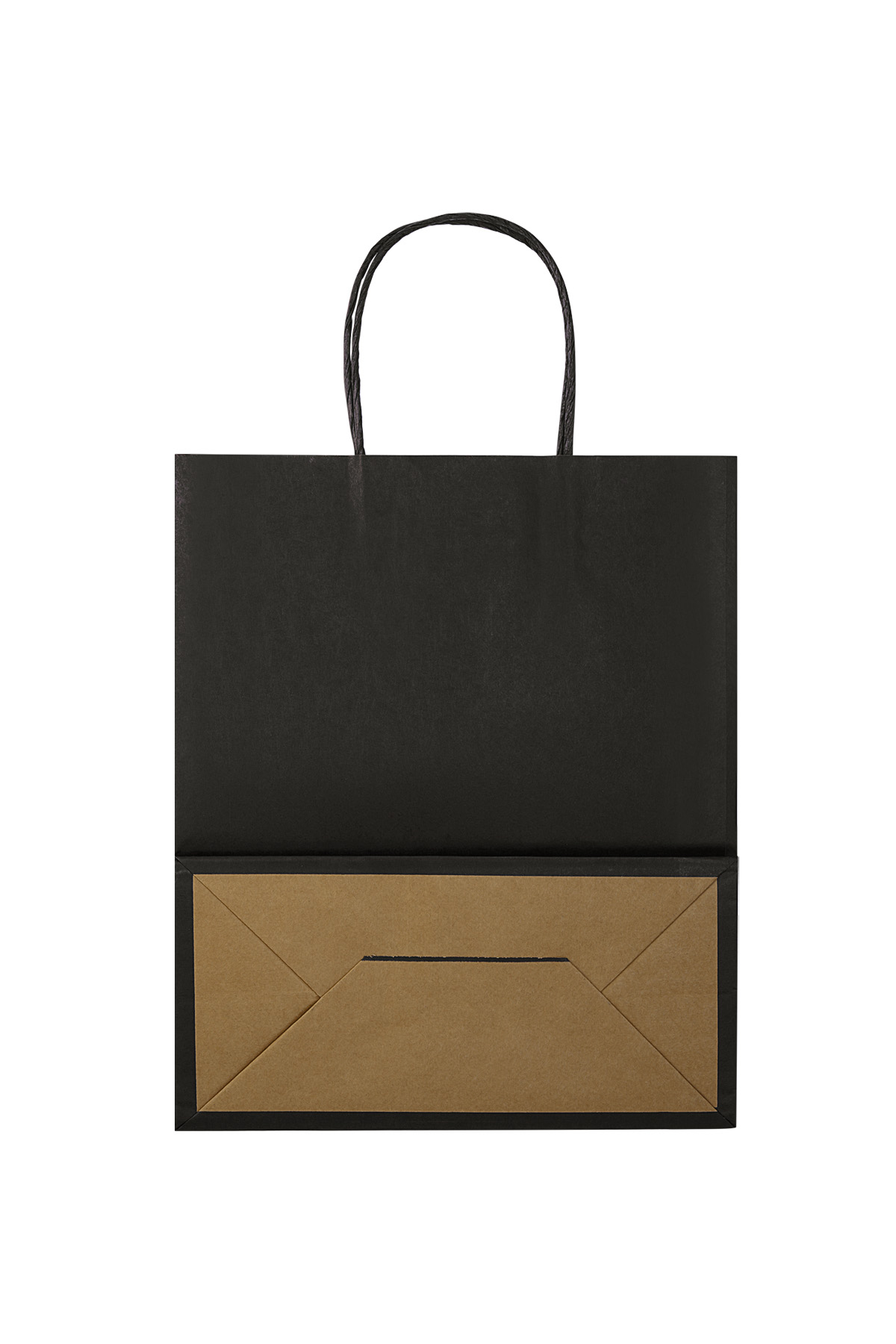 Plain color bags 50 pieces medium - black Paper 2