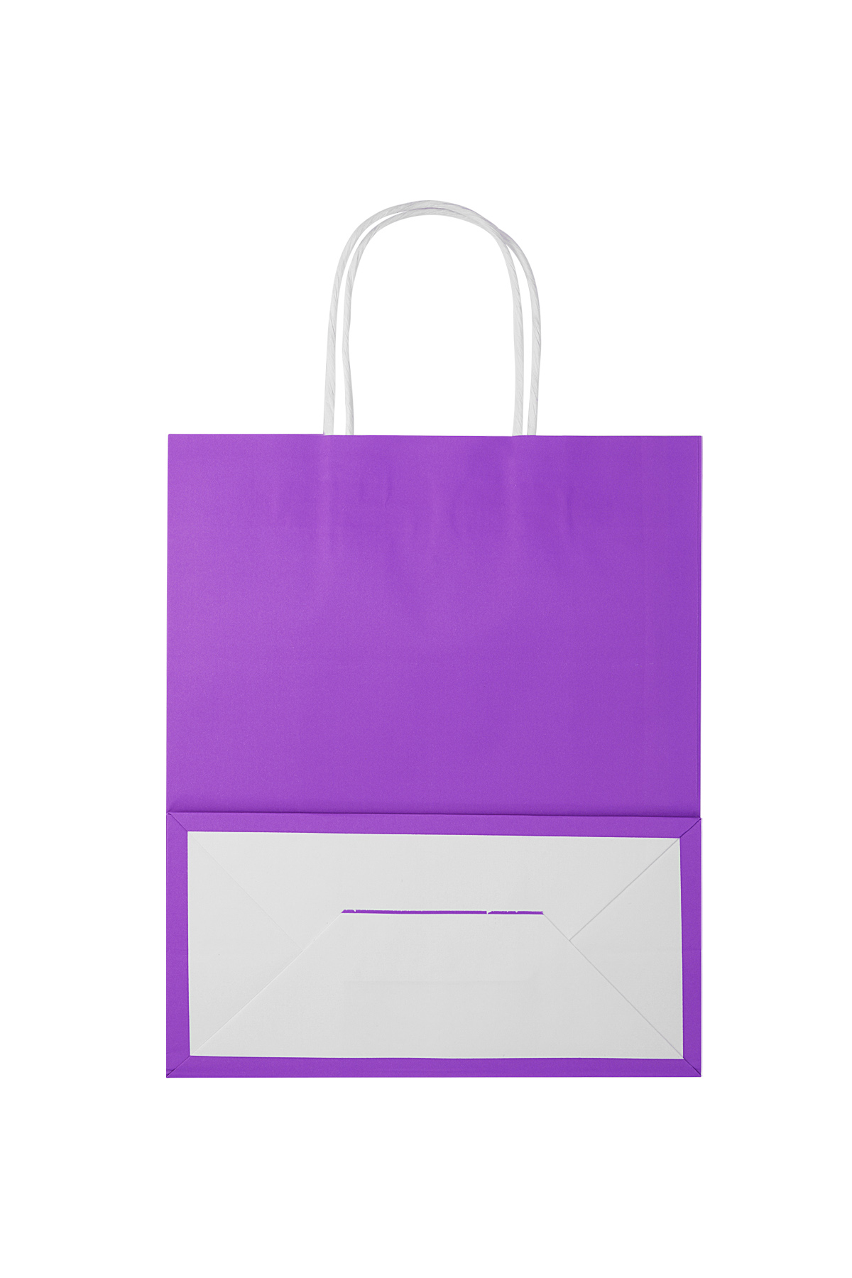 Plain color bags 50 pieces medium - purple Paper 2