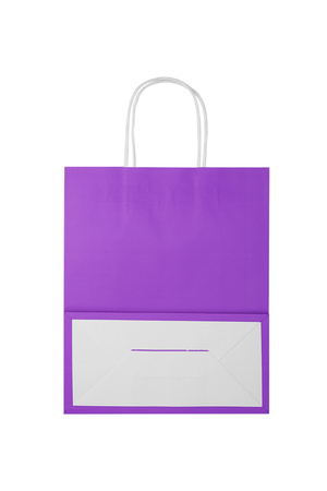 Plain color bags 50 pieces medium - purple Paper h5 Picture2