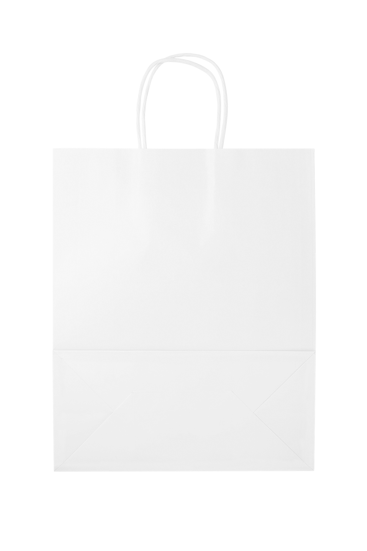 Bags plain 50 pieces large - white Paper