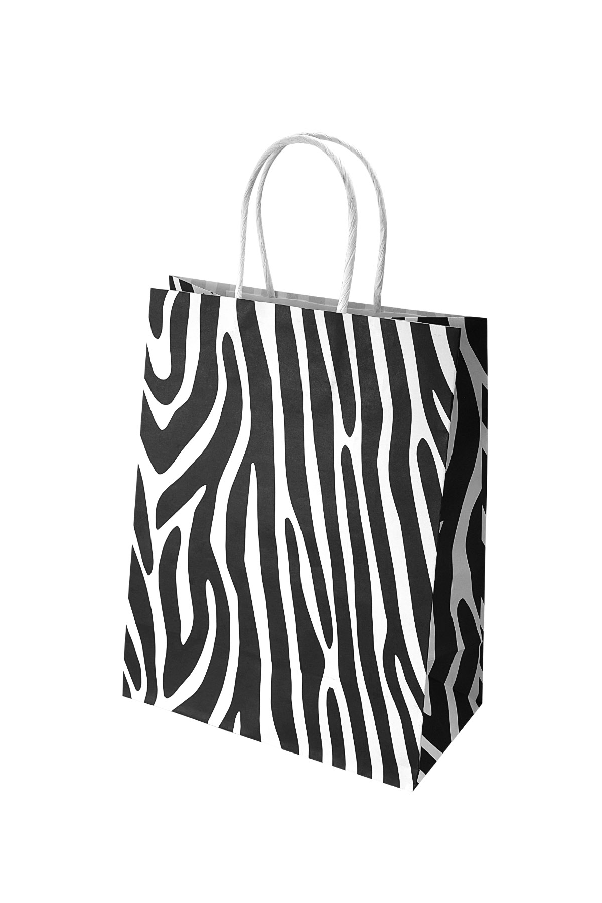 Bags zebra 50 pieces - black/white Paper h5 