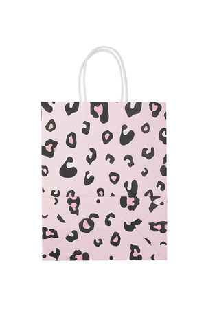 Bags leopard print 50 pieces - pink Paper h5 Picture2
