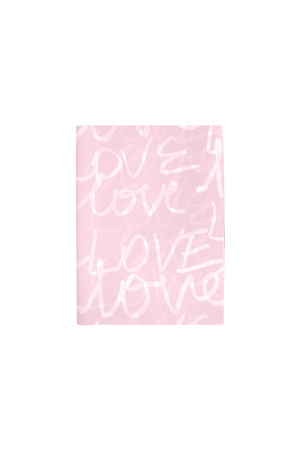 Vloeipapier staand love - roze Papier h5 