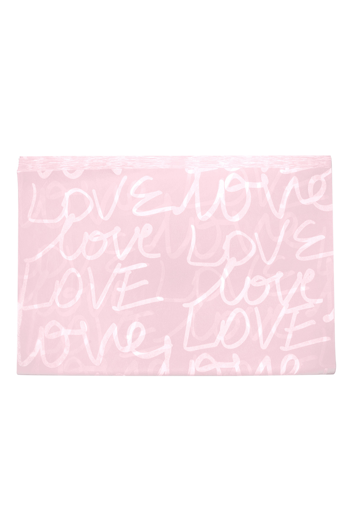 Vloeipapier liggend love - roze Papier