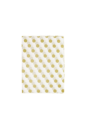 Bolas de papel de liar de pie - Papel blanco / dorado h5 