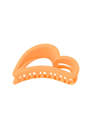 Wing Hair Clip - Orange Plastic h5 
