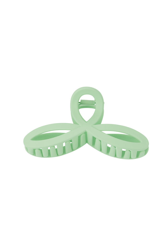 Hair clip cheerful - green Plastic 