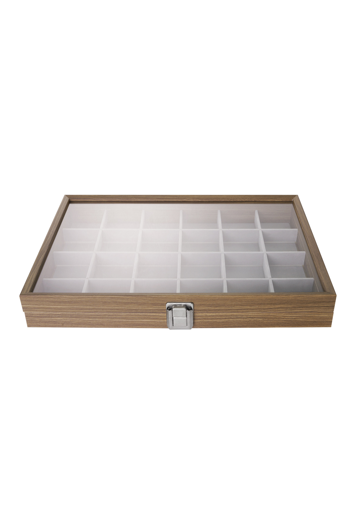 Display box compartments - gray Wood Picture2