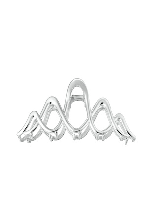 Hair clip elegant - silver Metal h5 