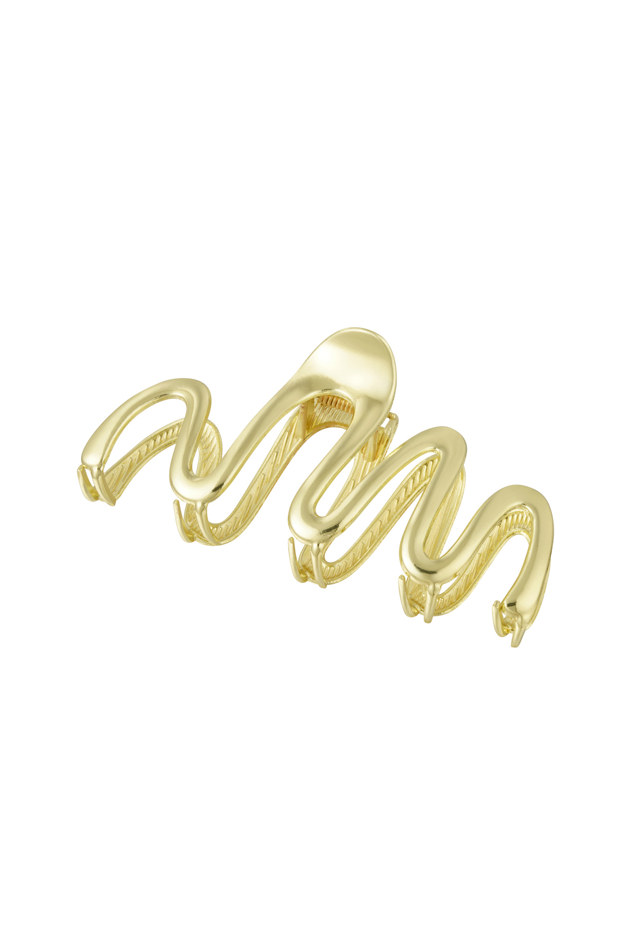Hair clip curl - gold Metal 