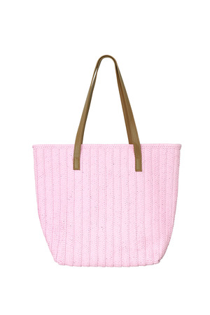 Bolsa de playa con relieve rosa - papel h5 