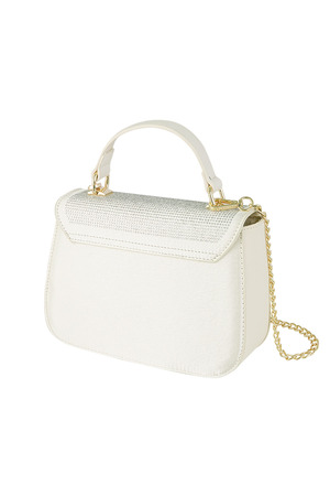 Handbag glamor - cream PU h5 Picture5